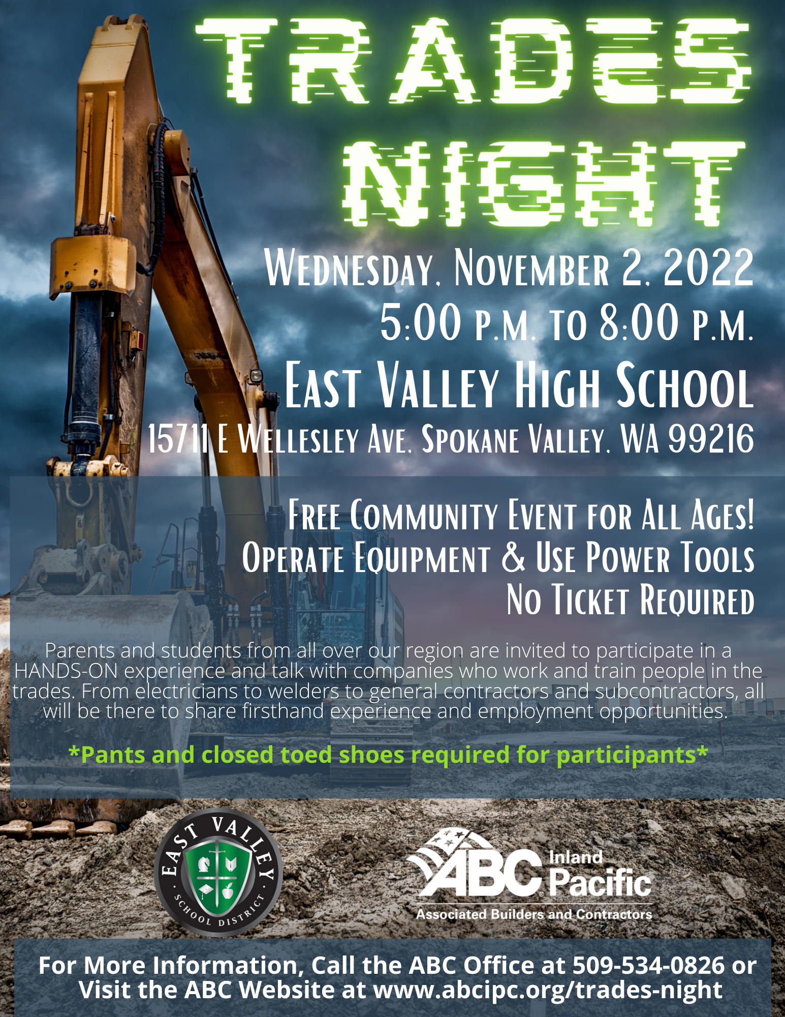 Trades Night Invite NEW